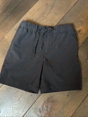 chubbies Black Kids Elastic Waist Drawstring Shorts